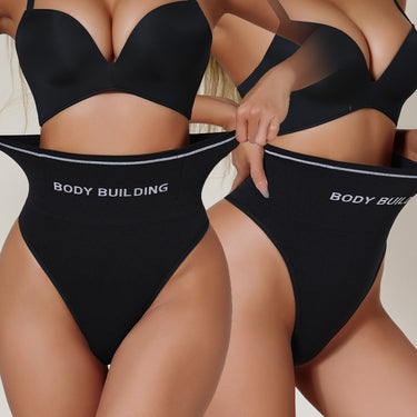 Postpartum mid-rise body shaping thong